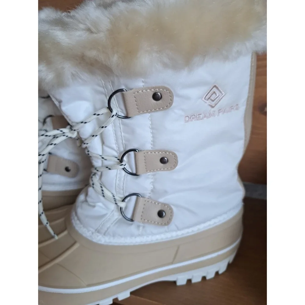 Dream Pairs Girl's Boy's Waterproof Winter Ankle Boots zip Faux Fur Forester 5.0